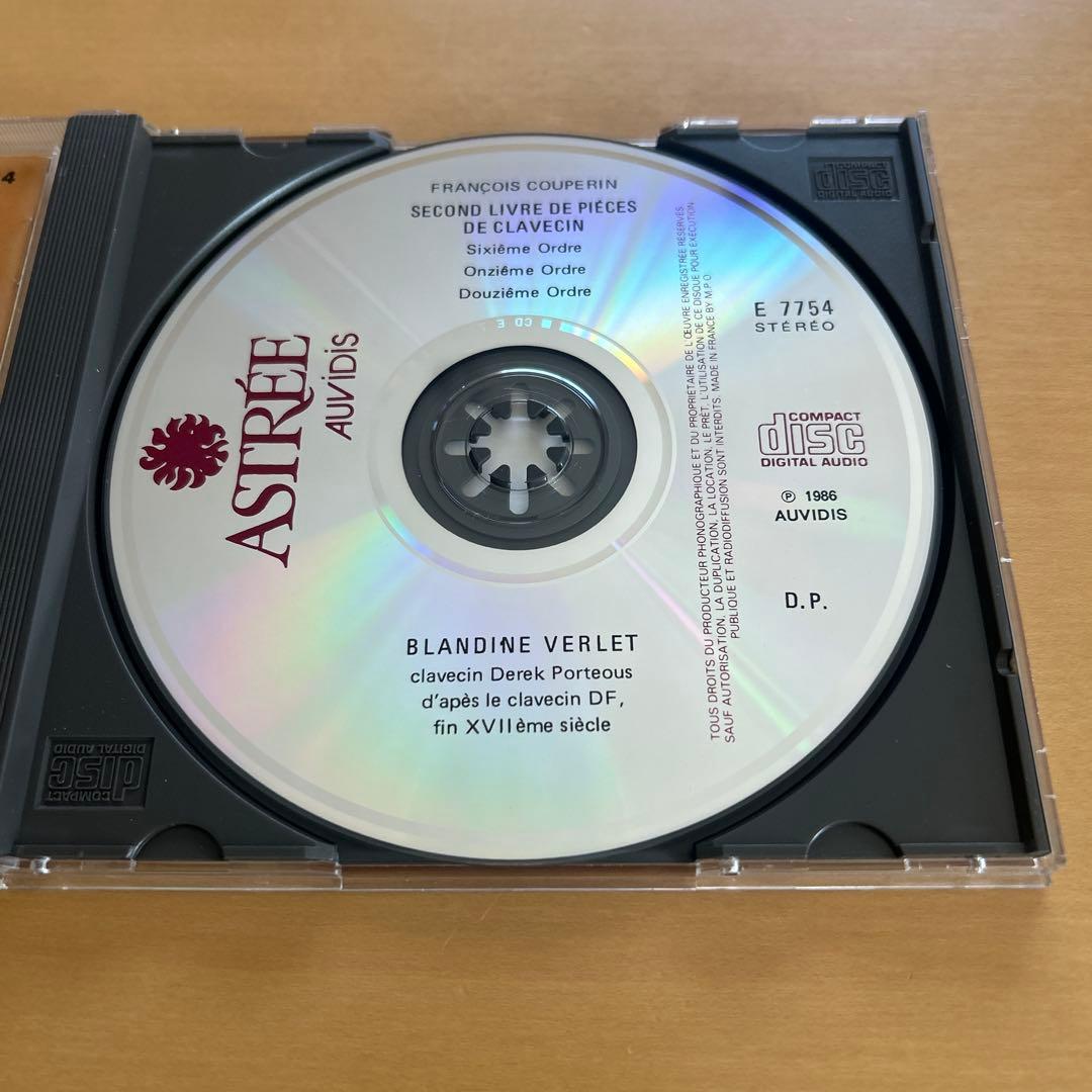 廃盤CD4枚ブランディーヌ・ヴェルレ　クープラン/クラヴサン曲集ASTREE盤