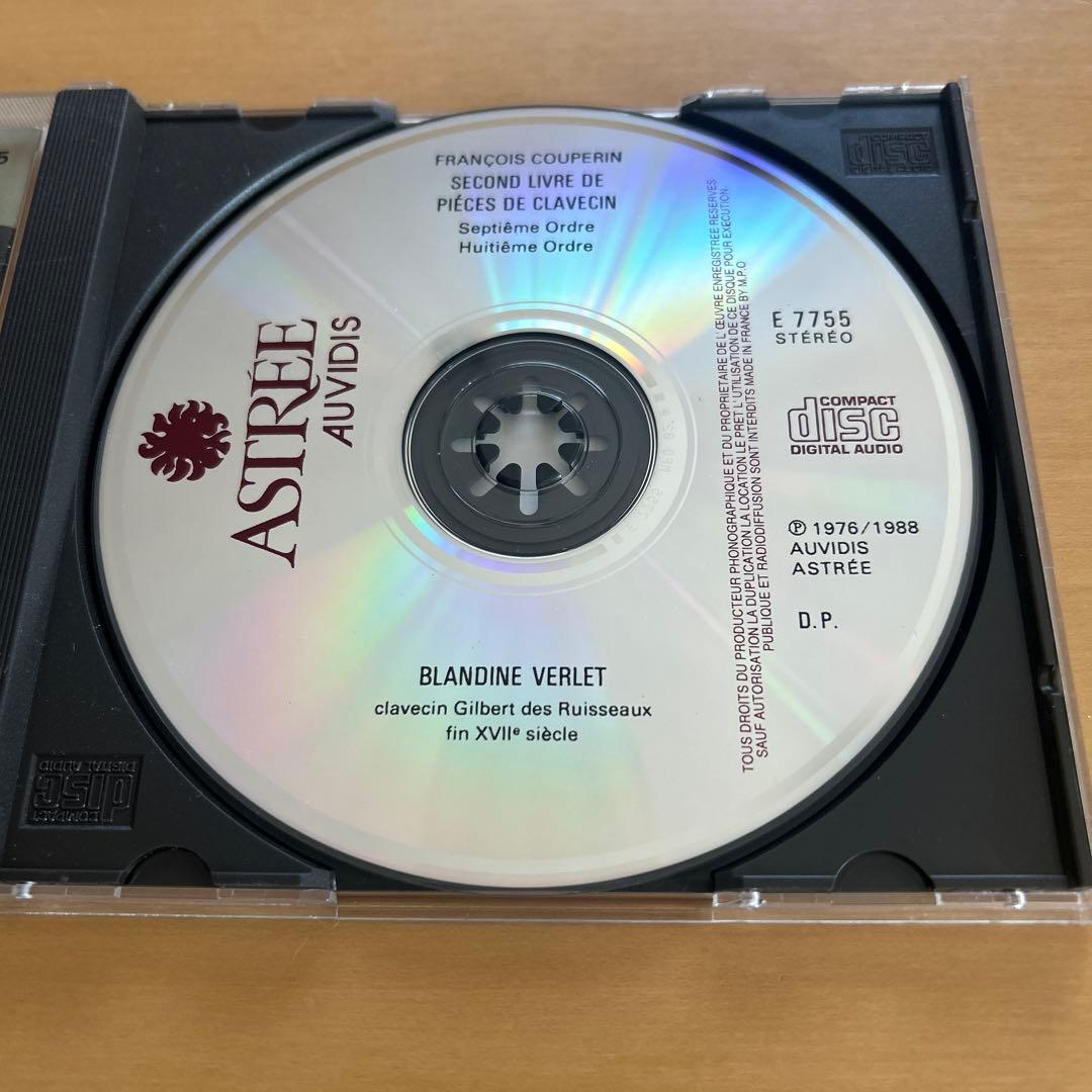 廃盤CD4枚ブランディーヌ・ヴェルレ　クープラン/クラヴサン曲集ASTREE盤