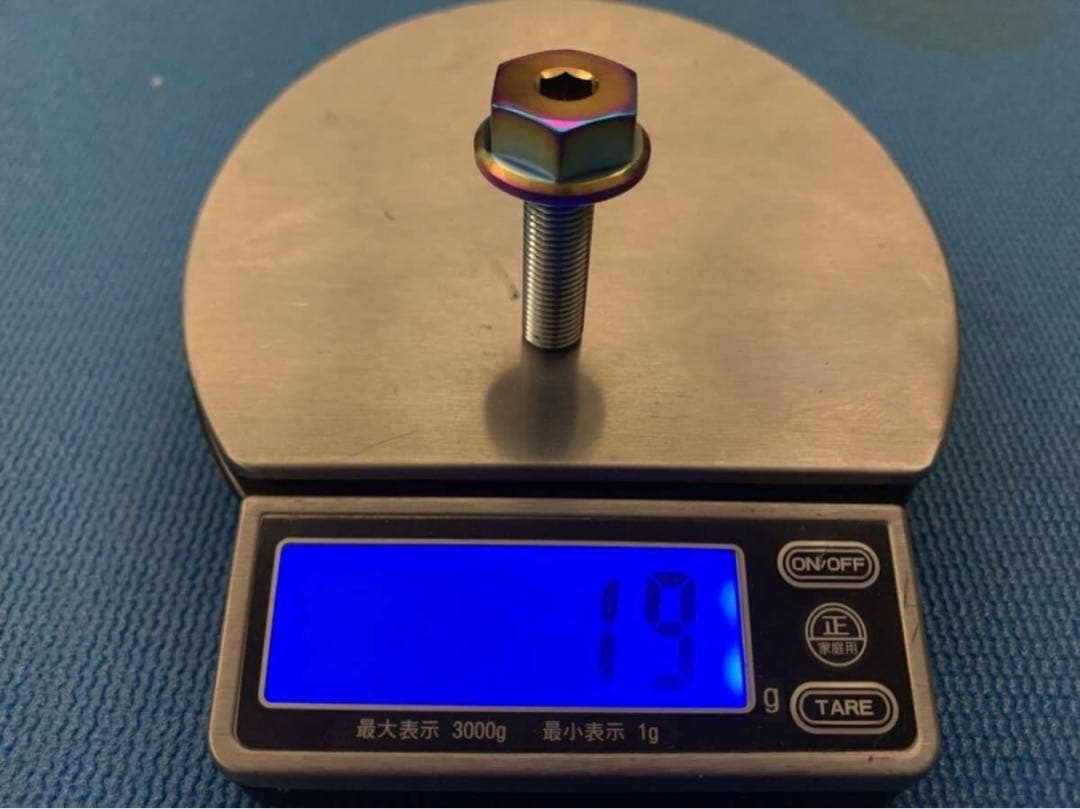 BMX用チタンハブボルト 3/8-24TPI