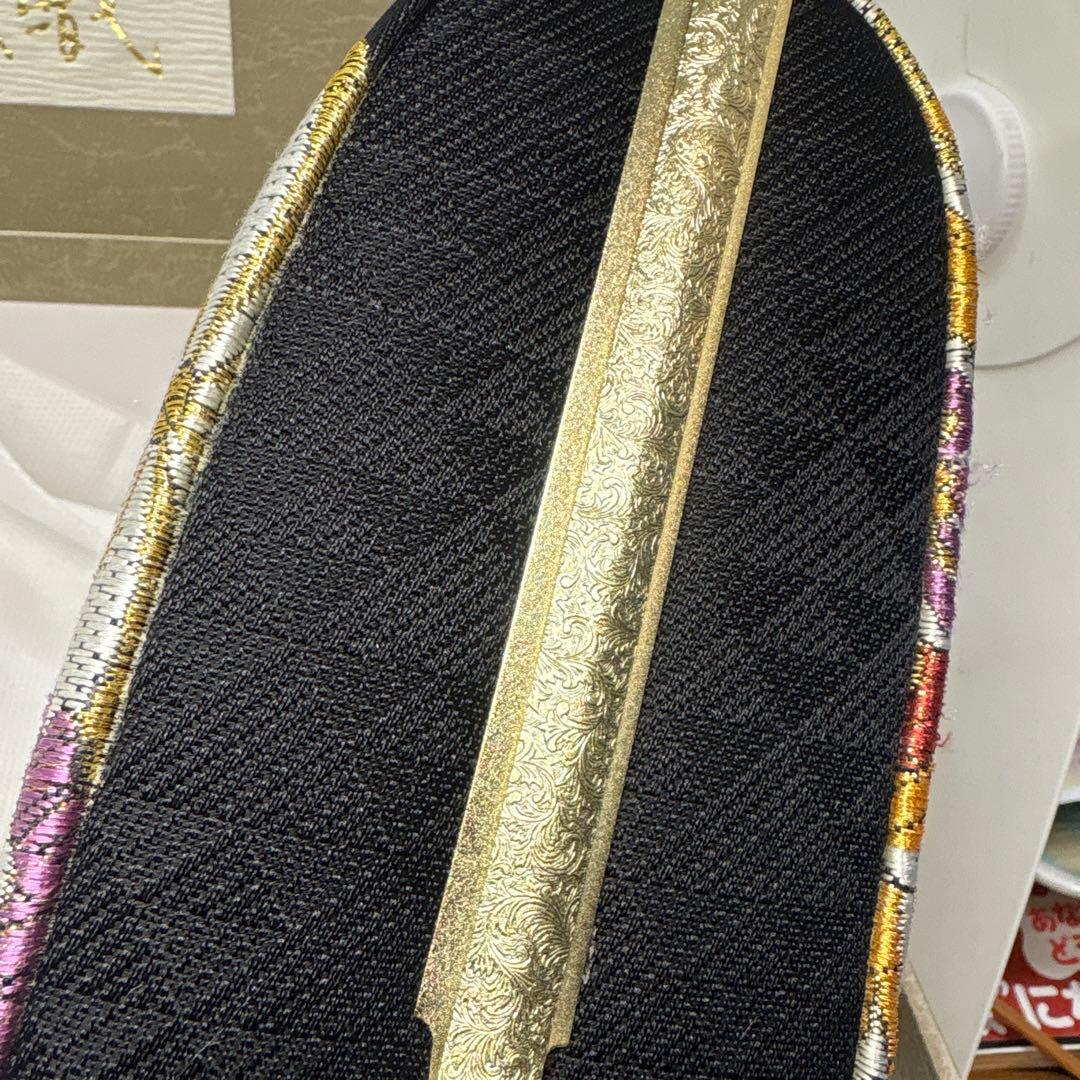 紗織　正絹西陣織　成人式・卒業式・礼装用　草履バッグセット　パールトーン加工