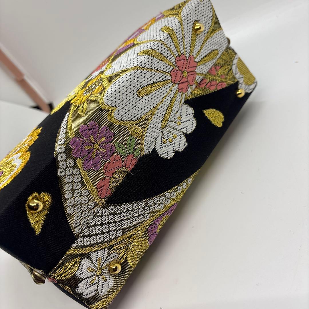 紗織　正絹西陣織　成人式・卒業式・礼装用　草履バッグセット　パールトーン加工