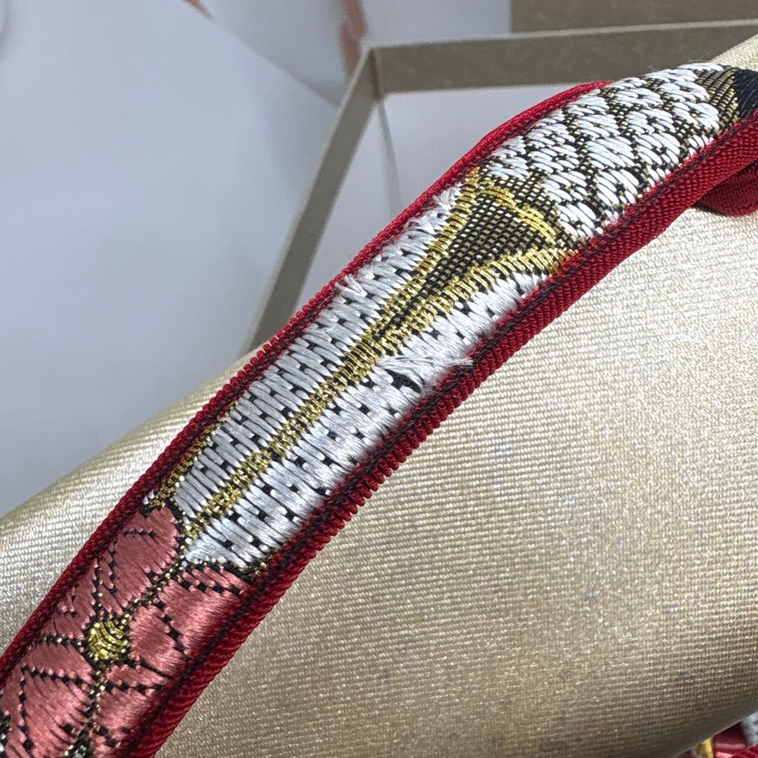 紗織　正絹西陣織　成人式・卒業式・礼装用　草履バッグセット　パールトーン加工