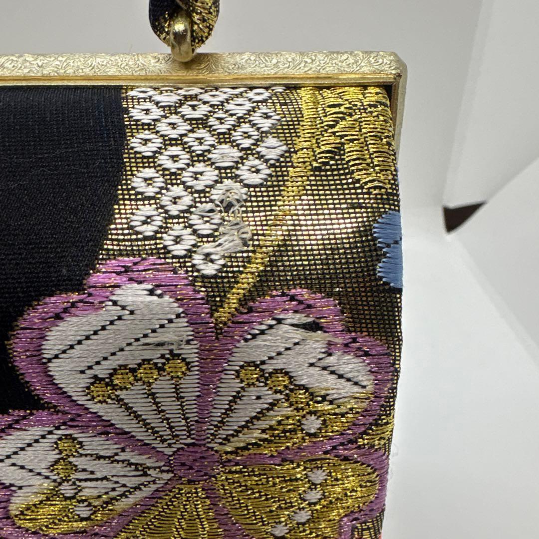 紗織　正絹西陣織　成人式・卒業式・礼装用　草履バッグセット　パールトーン加工