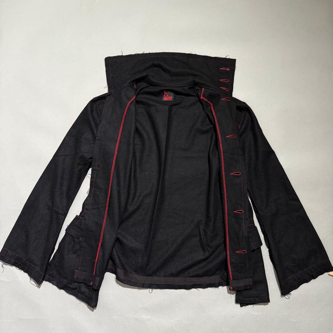 極美品 h.ANARCHY インサイドアウトウールギャバジンジャケット フリー