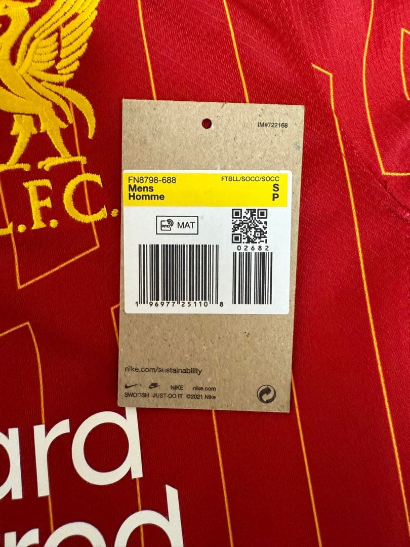 サッカーユニフォームリバプールプレミア24-25優勝ユニフォーム 希少‼️ 正規品