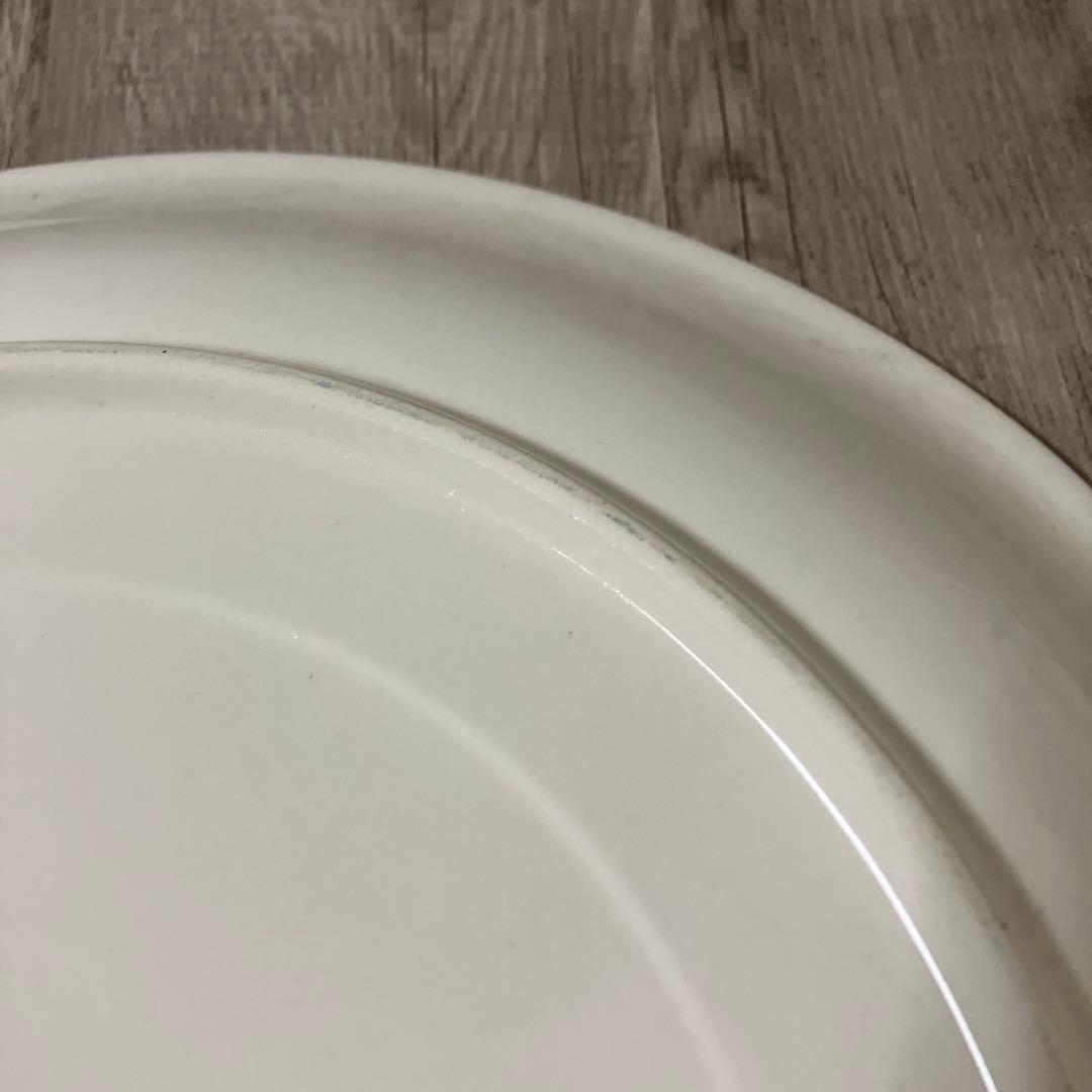 E-1 【極美品】大皿 金彩 小花柄 シェルレリーフ プレートパーティー盛皿上品