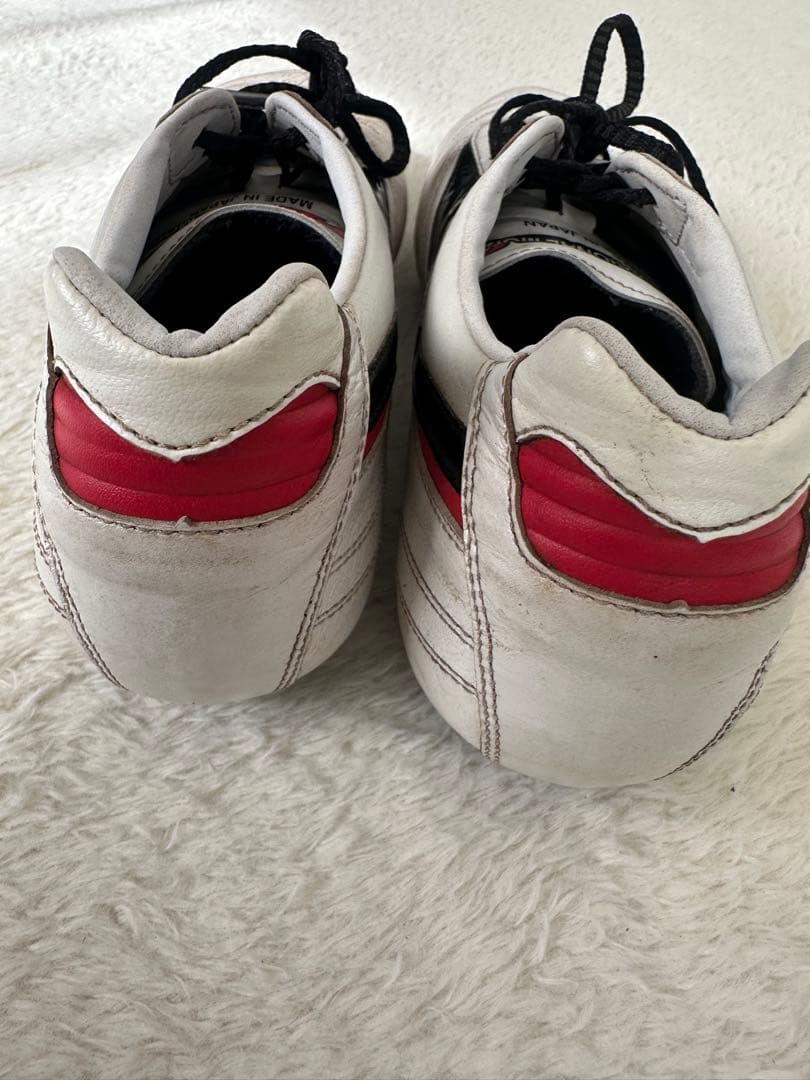 Mizuno サッカースパイク ホワイト/ブラック/レッド24.5センチ