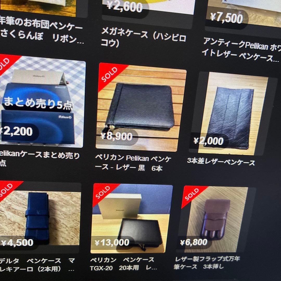 Pelikan ペリカン　レザーペンケース　万年筆ケース　13本収納