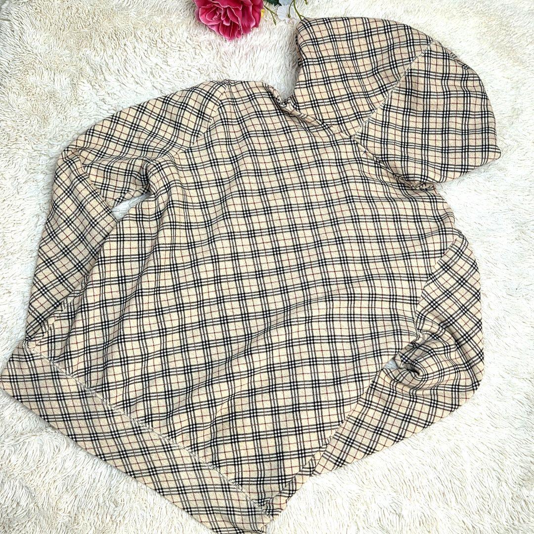BURBERRY　BLUE LABEL ノバチェック　ジップアップパーカー　M