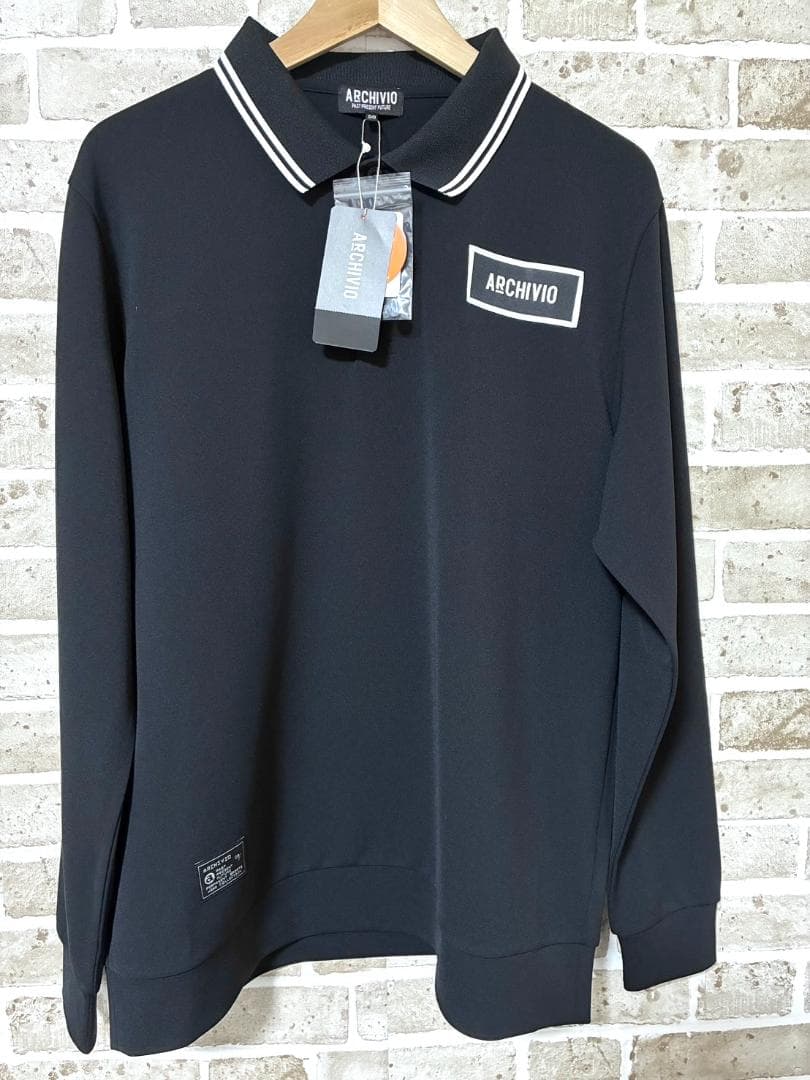 【早い者勝ち✨】新品 アルチビオ メンズ 長袖 ポロシャツ サイズ50 ブラック