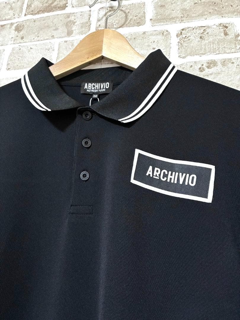 【早い者勝ち✨】新品 アルチビオ メンズ 長袖 ポロシャツ サイズ50 ブラック