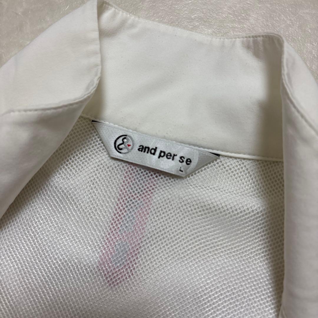 アンパスィ★薄手ストレッチ★ダブルジップジャケット【メンズ サイズL】