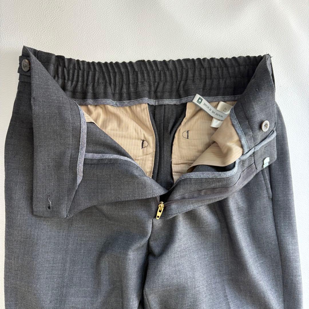 ベルウィッチ BERTOベルト テクノウールバックシャーリングテーパードパンツ