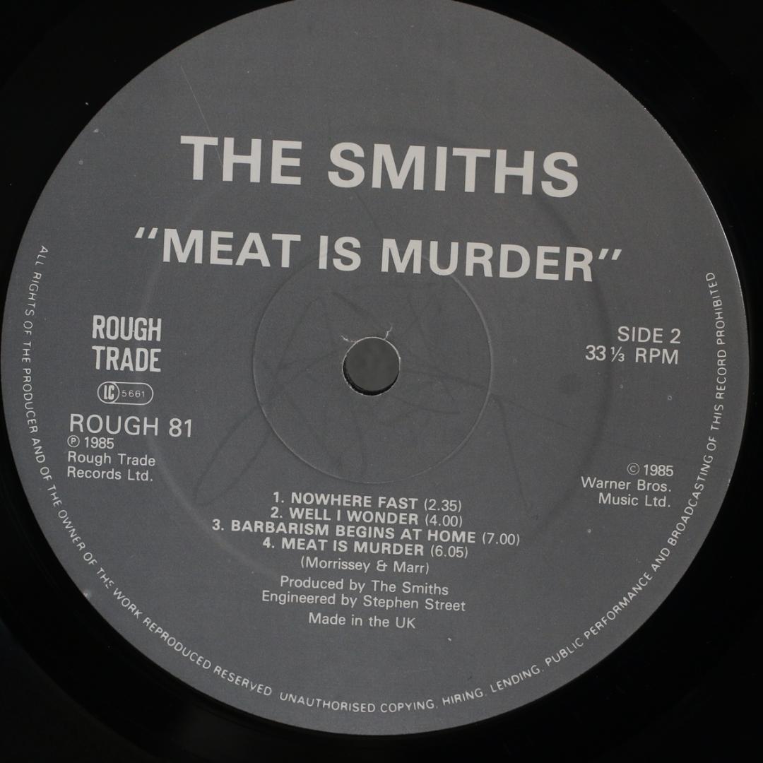 英LP The Smiths Meat Is Murder UKオリ1stプレス