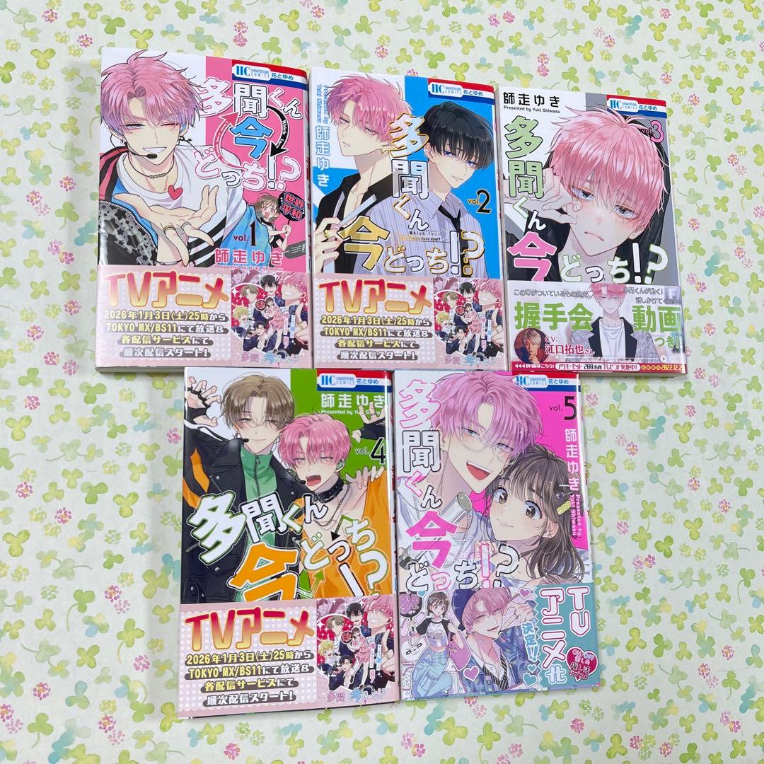 多聞くん今どっち！？　1〜14巻　セット　全巻　帯付き　師走ゆき　新品未読品