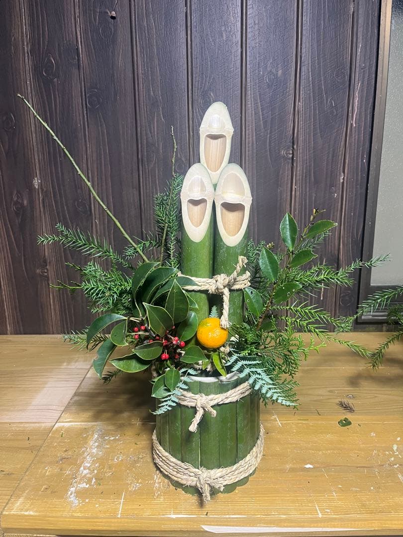 門松 一対　約50センチ サービスで装飾同封いたします。