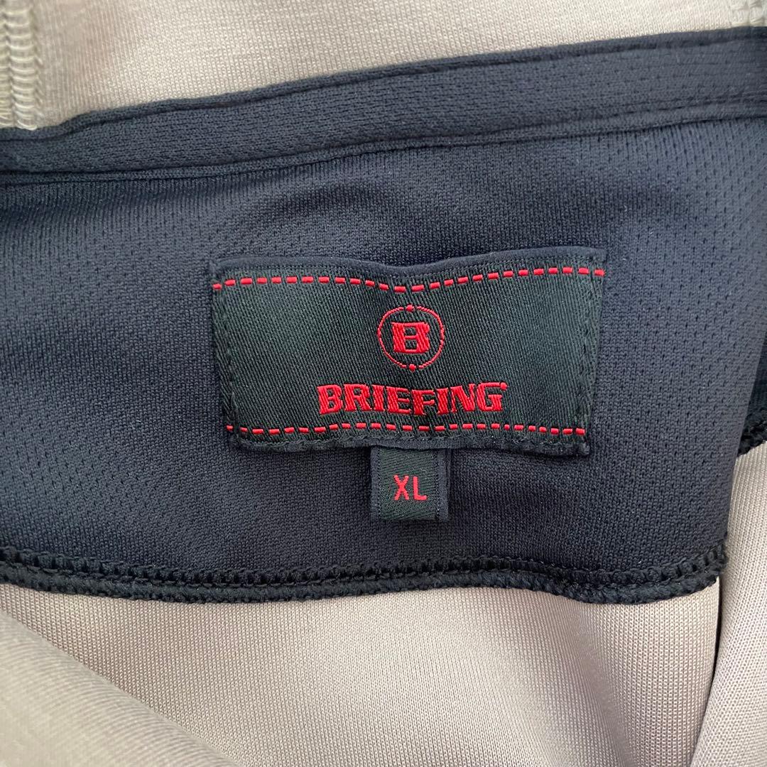 美品 近年モデルBRIEFING メンズ スエードフーディー パーカー XL