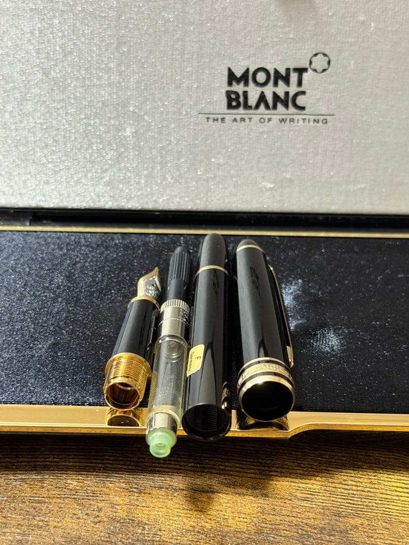 新品未使用　144 バイカラー　14金　ゴールド　モンブラン　万年筆　F 吸入器