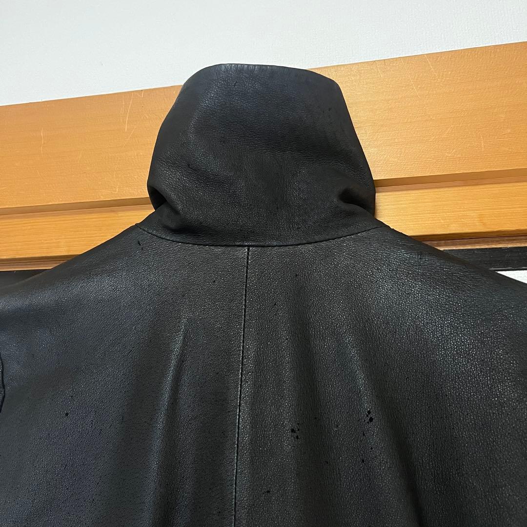 00s アーカイブEKAM ハイネックレザージャケットvkei opium風