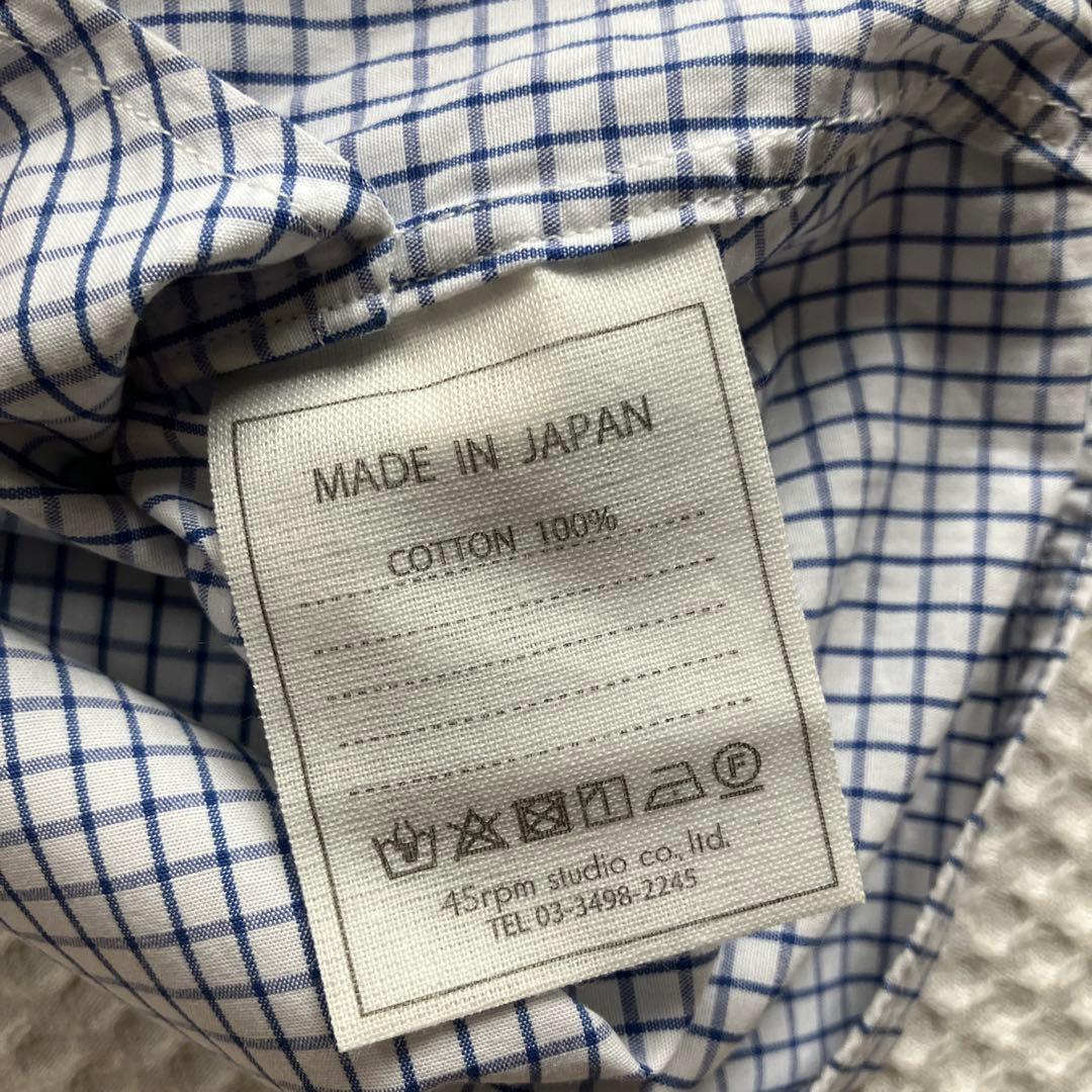 45R プルオーバーグラフチェックブラウス　8.9部袖