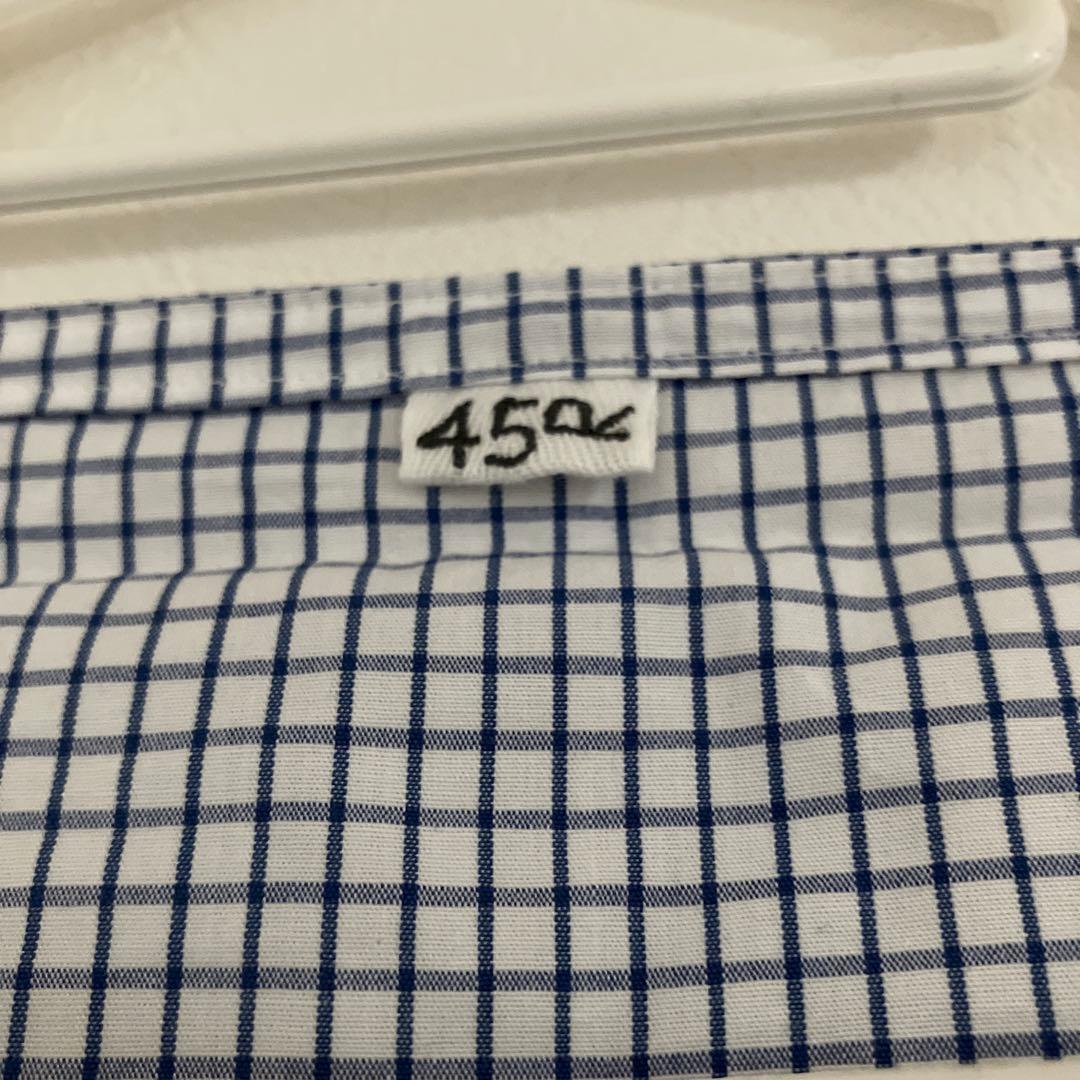 45R プルオーバーグラフチェックブラウス　8.9部袖
