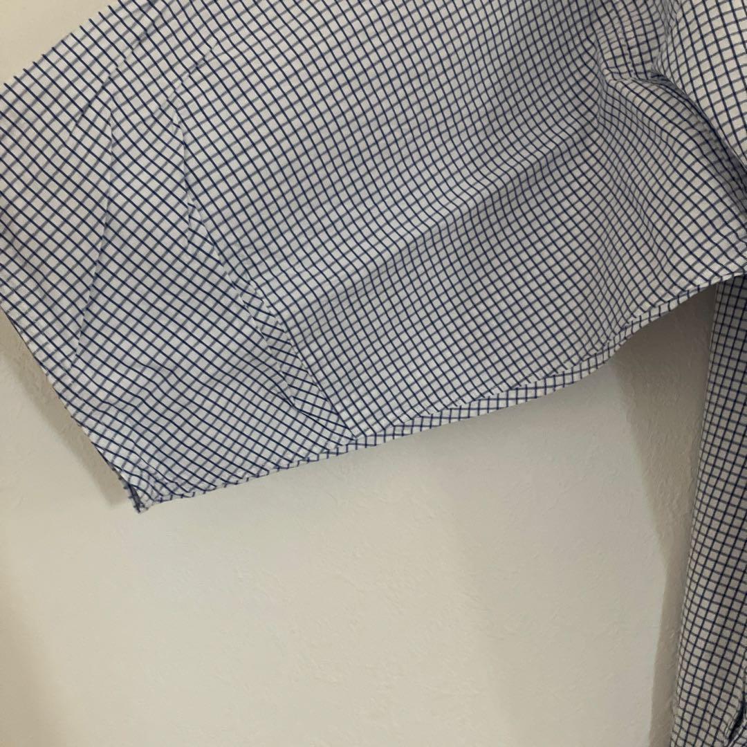 45R プルオーバーグラフチェックブラウス　8.9部袖