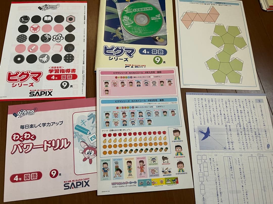 【新品未使用】SAPIX 4年生ピグマシリーズ 全12冊 CD付き➕3年生2冊