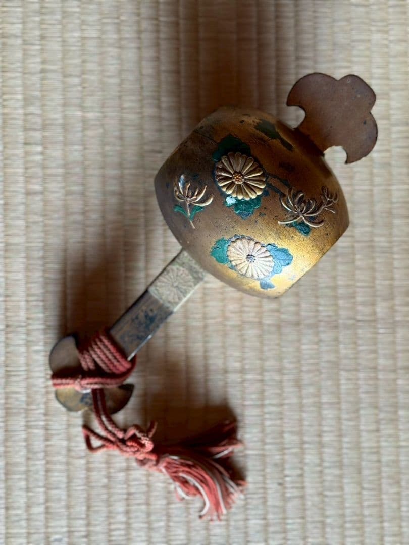 骨董 打出の小槌！木製 来福