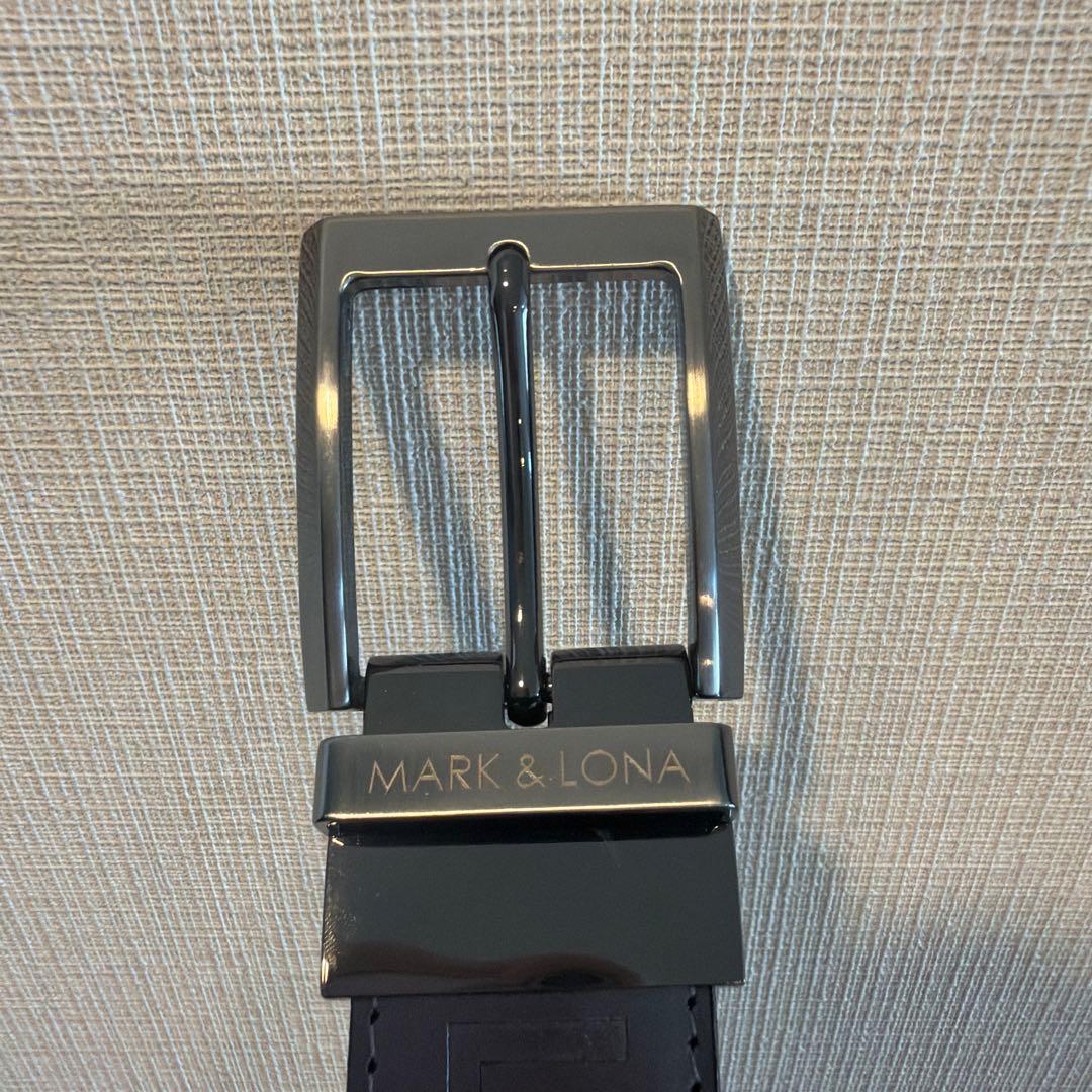 マークアンドロナ　ベルト　黒　シルバー　総柄　ブラック　ゴルフ　極美品