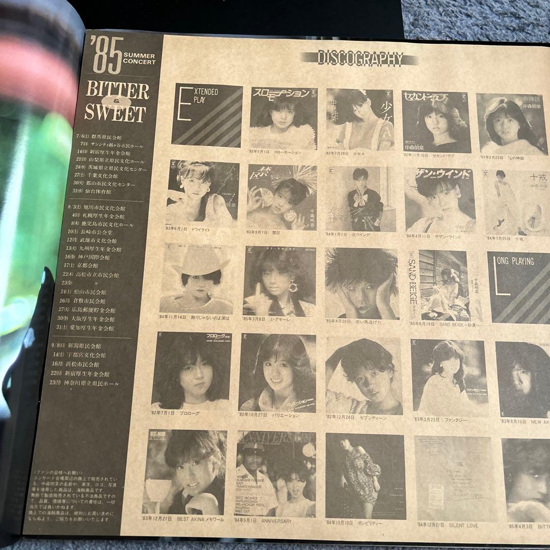 中森明菜　クリムゾン&ビターアンドスイート、パンフレット付き