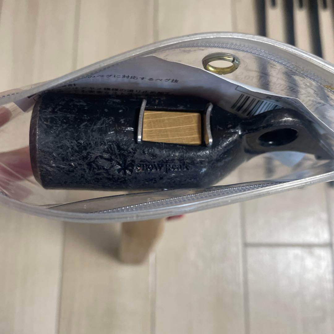 ペグ12本セットとハンマー　マルチコンテナM スノーピーク