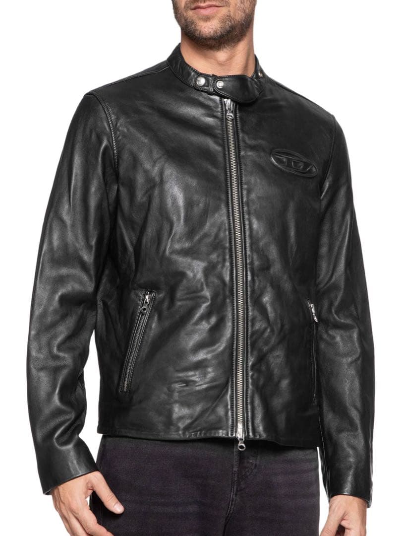 【ASH 着用】DIESEL シングルライダース レザージャケット