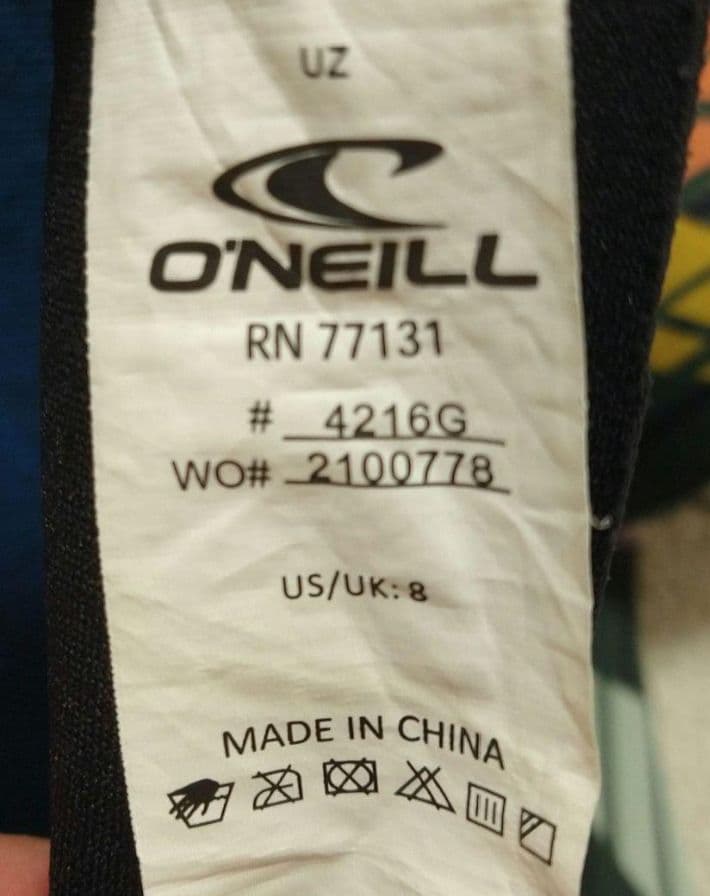 O'NEILL オニール ウェットスーツ フルスーツ ガールズ ボーイズ US8