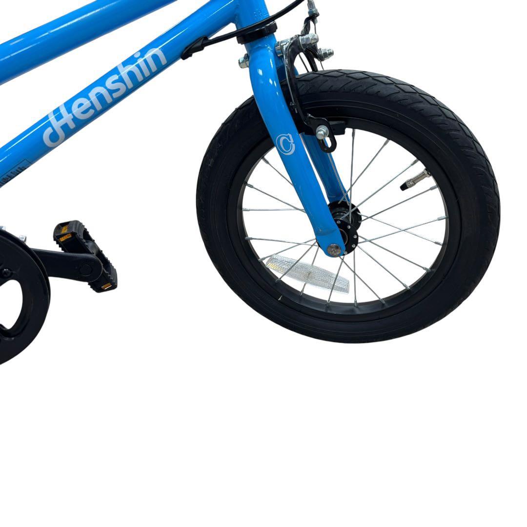 【美品】へんしんバイクC14 スカイブルー　付属品付き