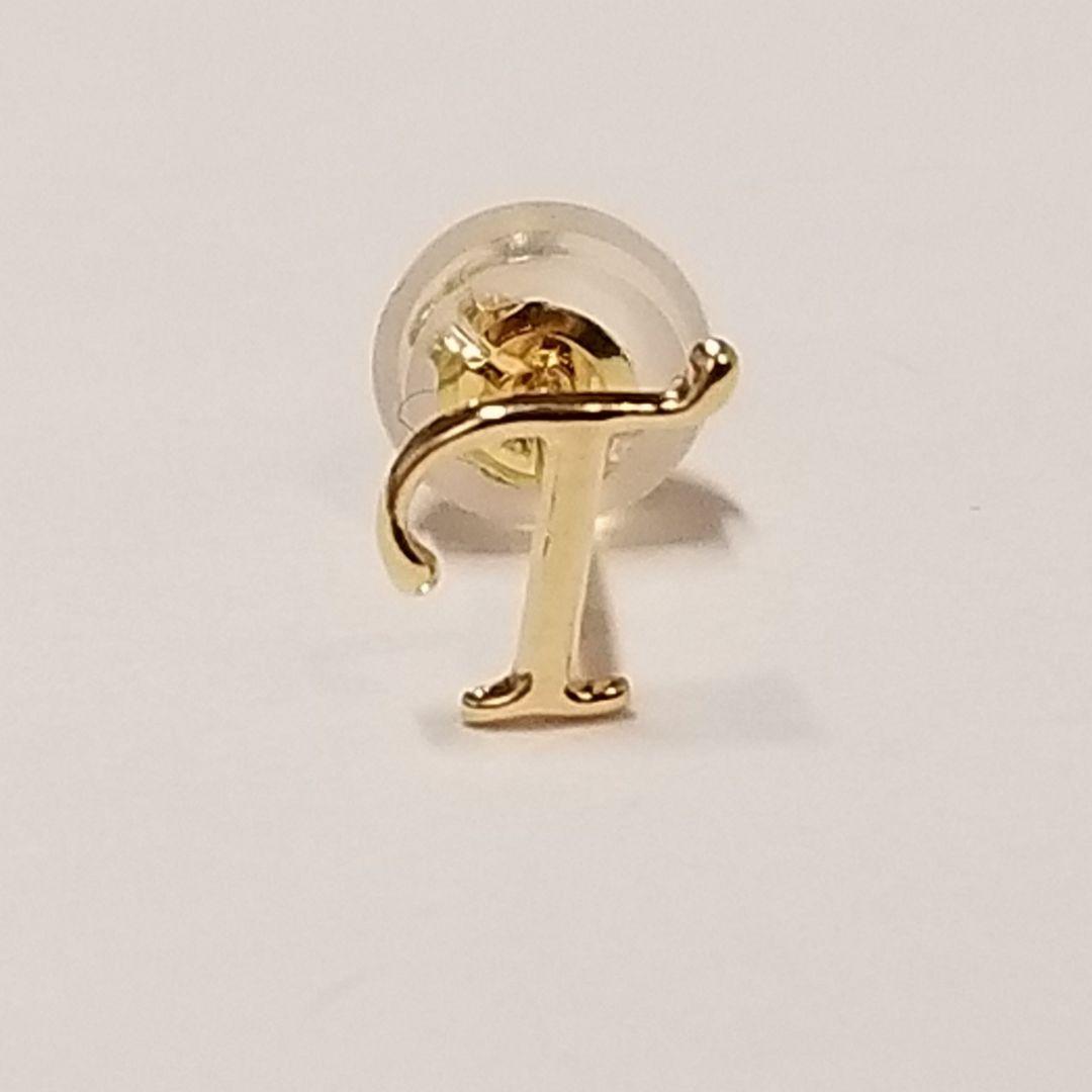 新品　K18イニシャルピアス『T』と『H』　片耳分ずつ