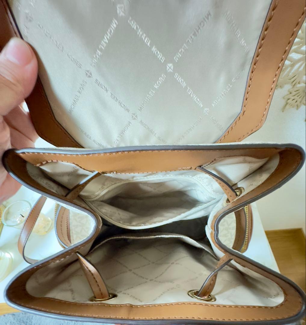 MICHAEL KORS バックパック ベージュ/ブラウン