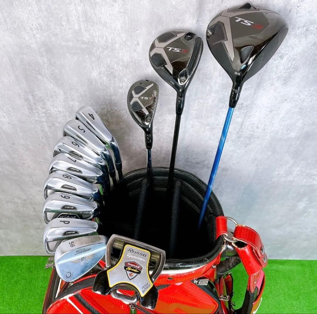 メンズ　タイトリスト TS3 AP2 712 ゴルフクラブセット 右打ち 12本