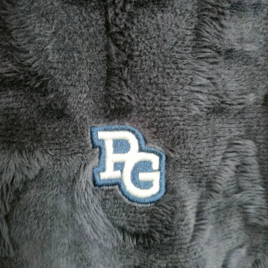 美品 パーリーゲイツ 総柄 ロゴ パーカー フーディ ネイビー o