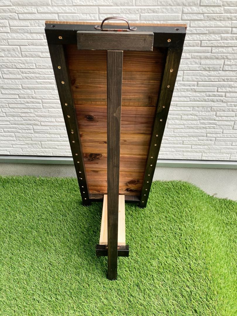 新作　Ａ型看板　ヴィンテージ　レトロ　大きいＷスリムＬＬ　木目綺麗　おまけ