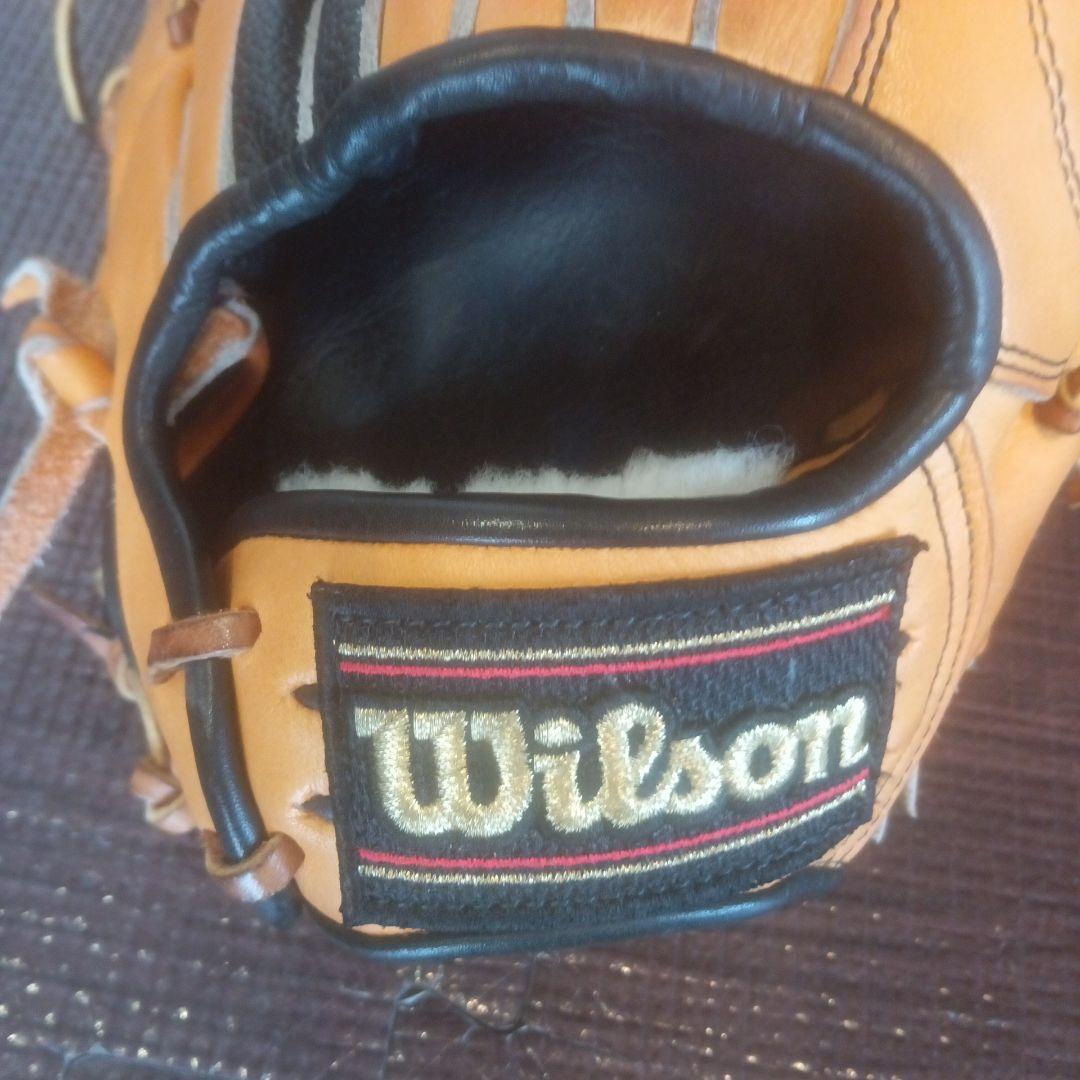 【プロ野球選手支給品】Wilson 硬式野球グローブ オレンジ/黒 8インチ