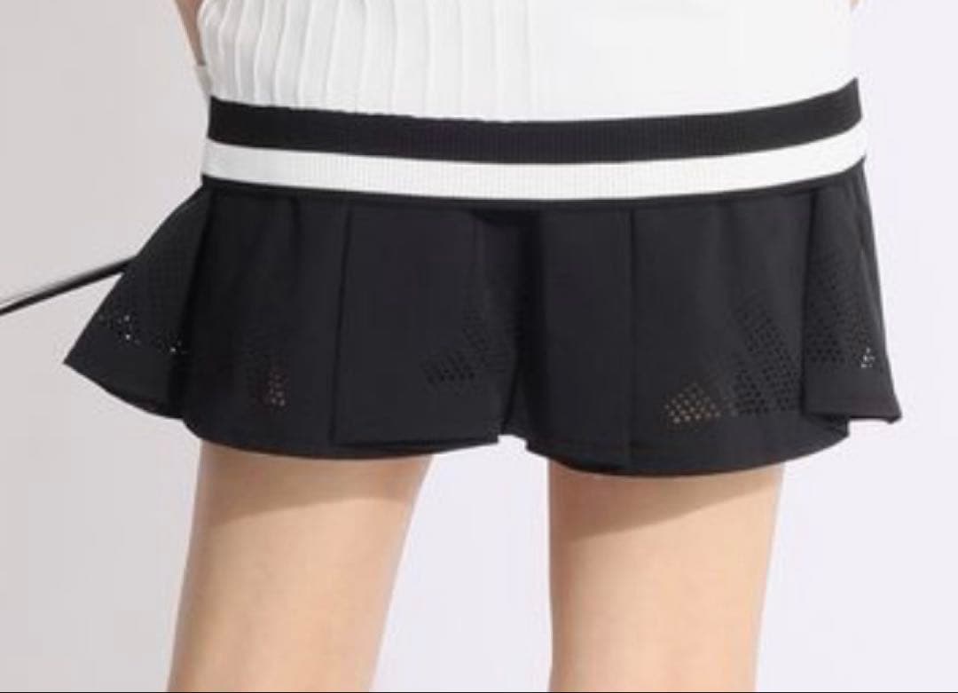 新品adidas ゴルフ　PRIMEKNIT襟付きニット　パンチングスカート