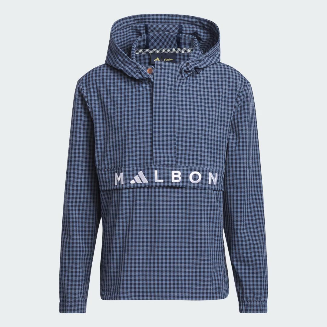 adidas × MALBON GOLF ギンガムチェックアノラックフーディー