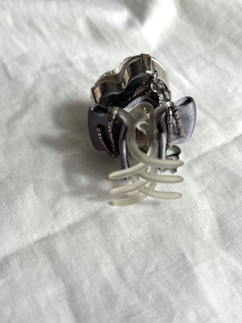 コンプレックスビズ ビッグハート　クリップ　グレー