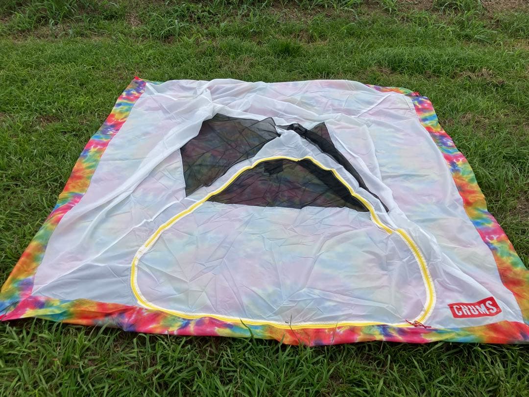 【1回使用のみの超美品】CHUMS タイダイ柄ワンポールテント