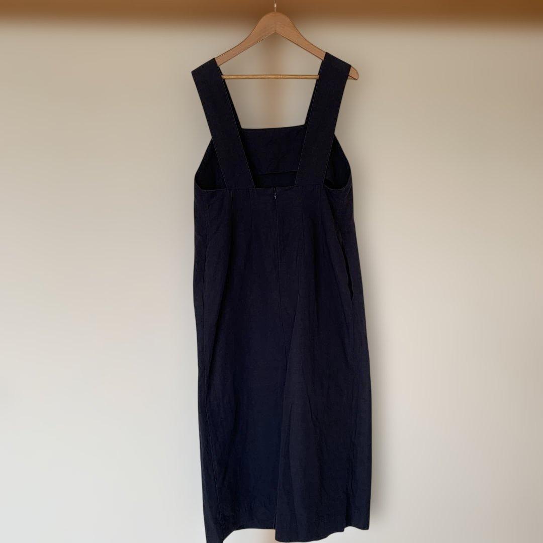 【マーガレットハウエル】ジャンパースカート　ネイビー　6万円　2021ss