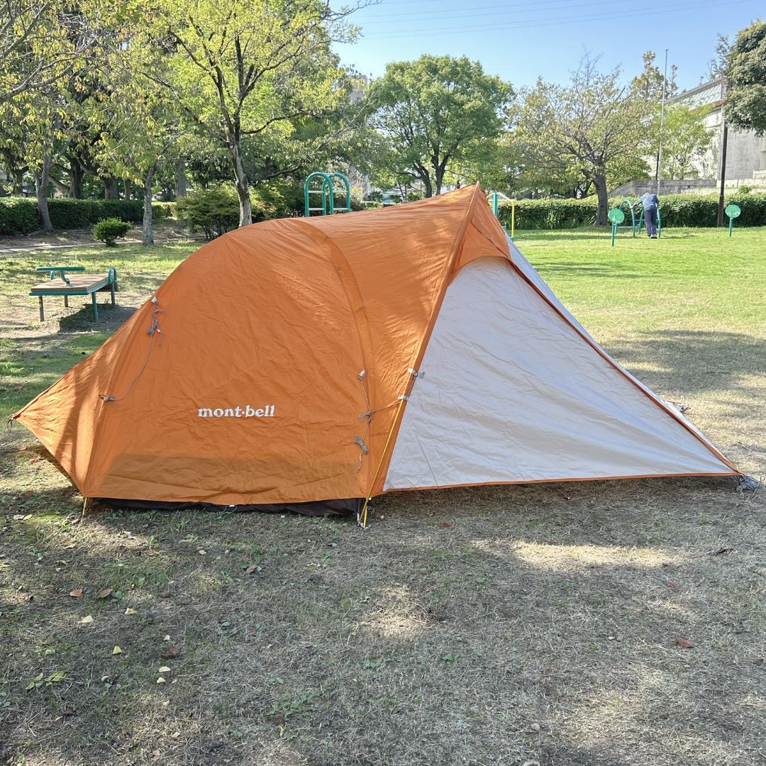 【美品】モンベル mont-bell クロノスキャビン 2 オレンジ 2〜3人用