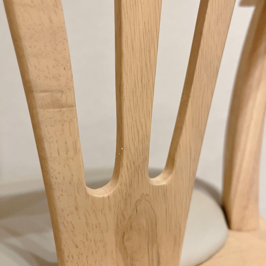 光製作所 天然木 回転式 ダイニングチェア 肘掛け付き 介護 使用OK