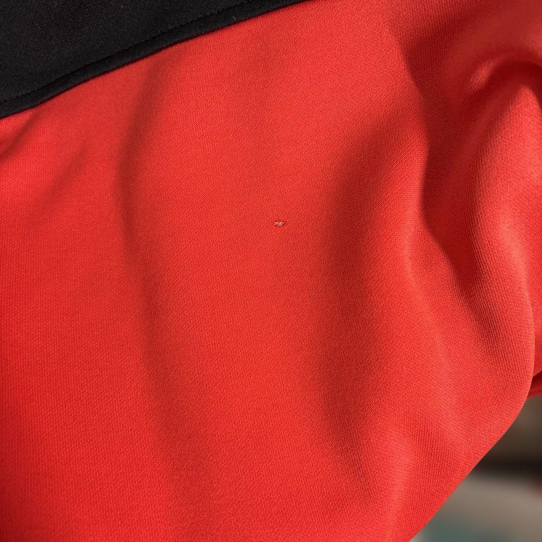 adidas トラックジャケット 赤/黒 ジャージ