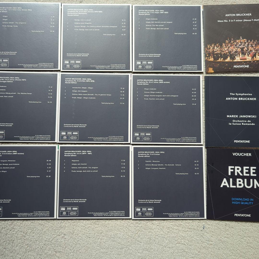 SACD　ヤノフスキ　ブルックナー交響曲全集　スイス・ロマンド管弦楽団