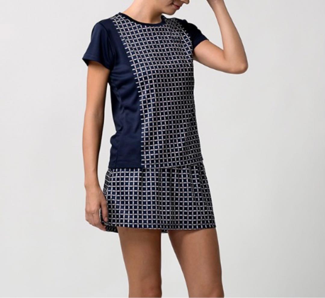 No.826 Prince サークル柄のエレガントスコート☆NAVY☆LL☆